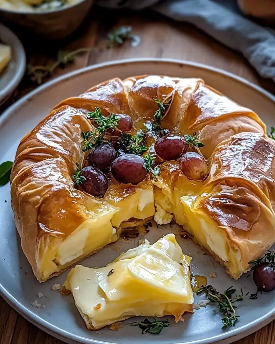 Baked Brie in Puff Pastry with Honey and Fig: Ein Genuss!