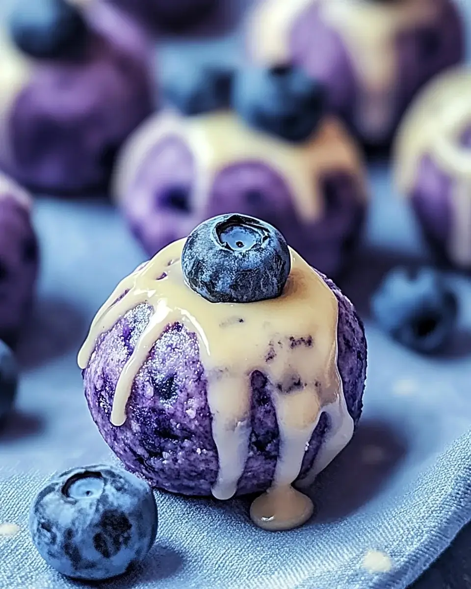 Blaubeer-Käsekuchen Proteinbällchen: Einfach und lecker!