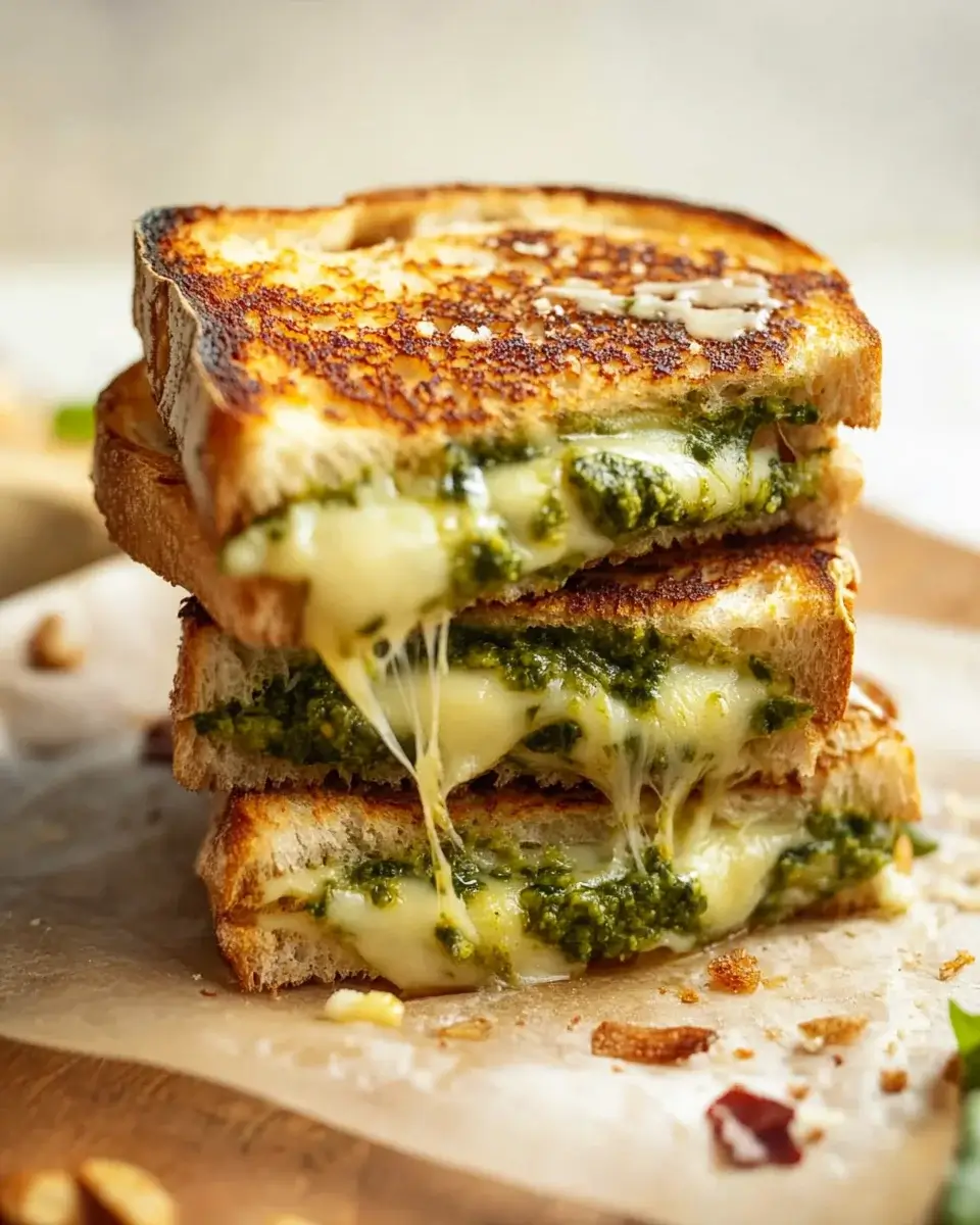 Pesto Mozzarella Grilled Cheese: Ein himmlisches Rezept!