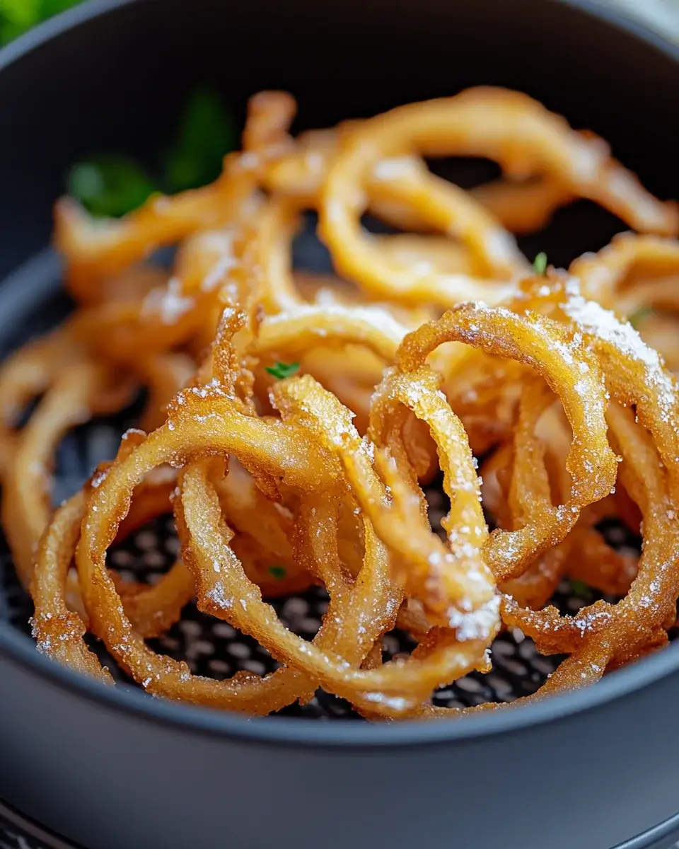 Crispy Onions: Perfekte Zwiebelringe aus der Heißluftfritteuse!