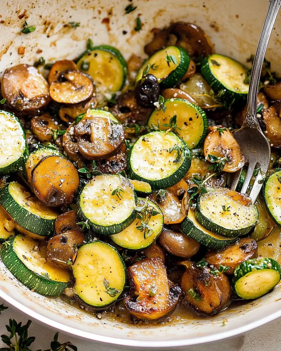 Skillet Zucchini and Mushrooms: Ein einfaches Rezept!