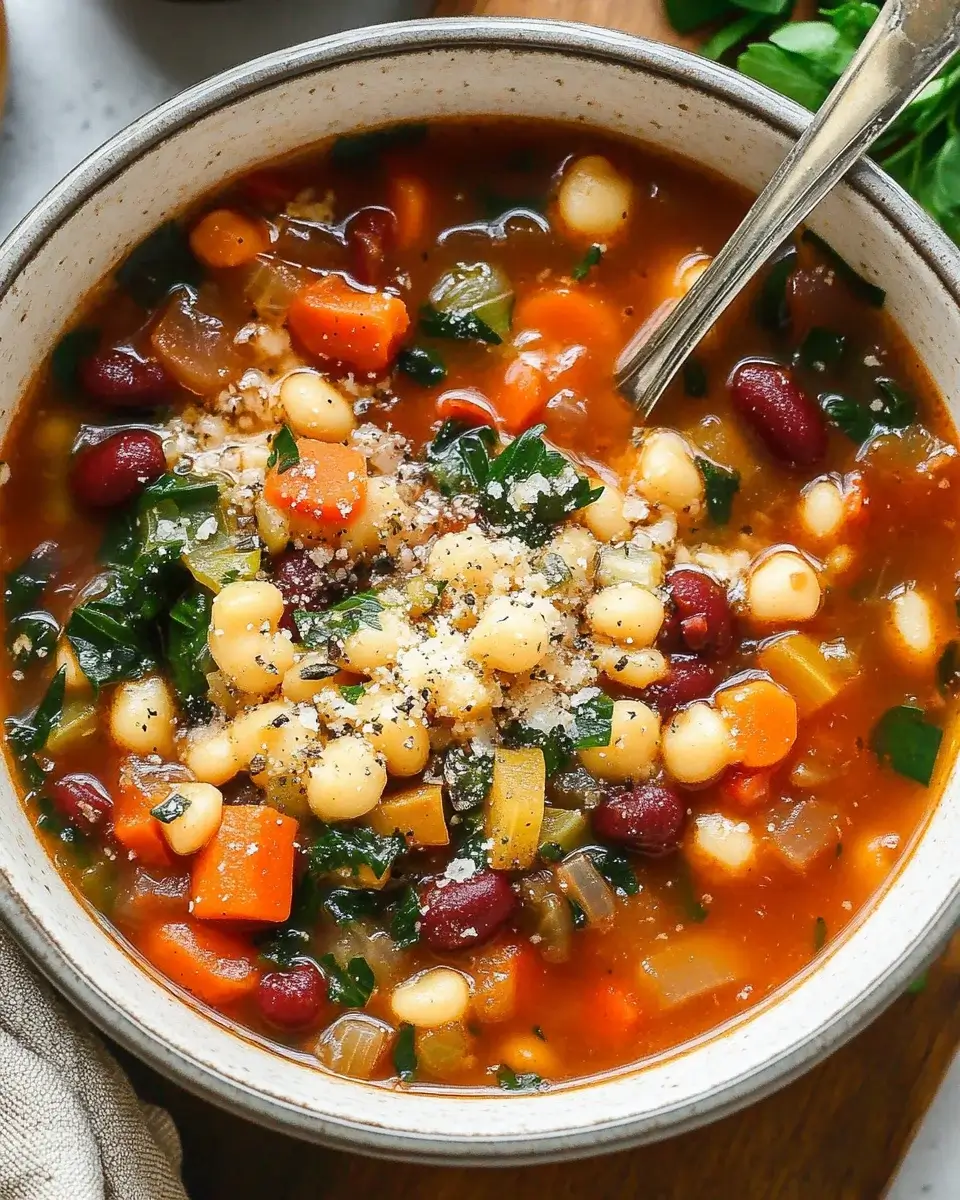 Herzhafte Minestrone-Suppe: Ein Genuss für die Seele!