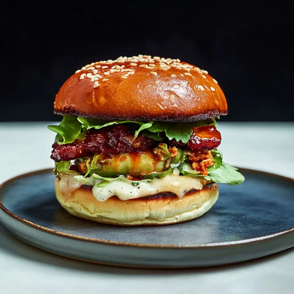 Gochujang Chicken Burgers mit Kimchi Jam – Ein Genuss!