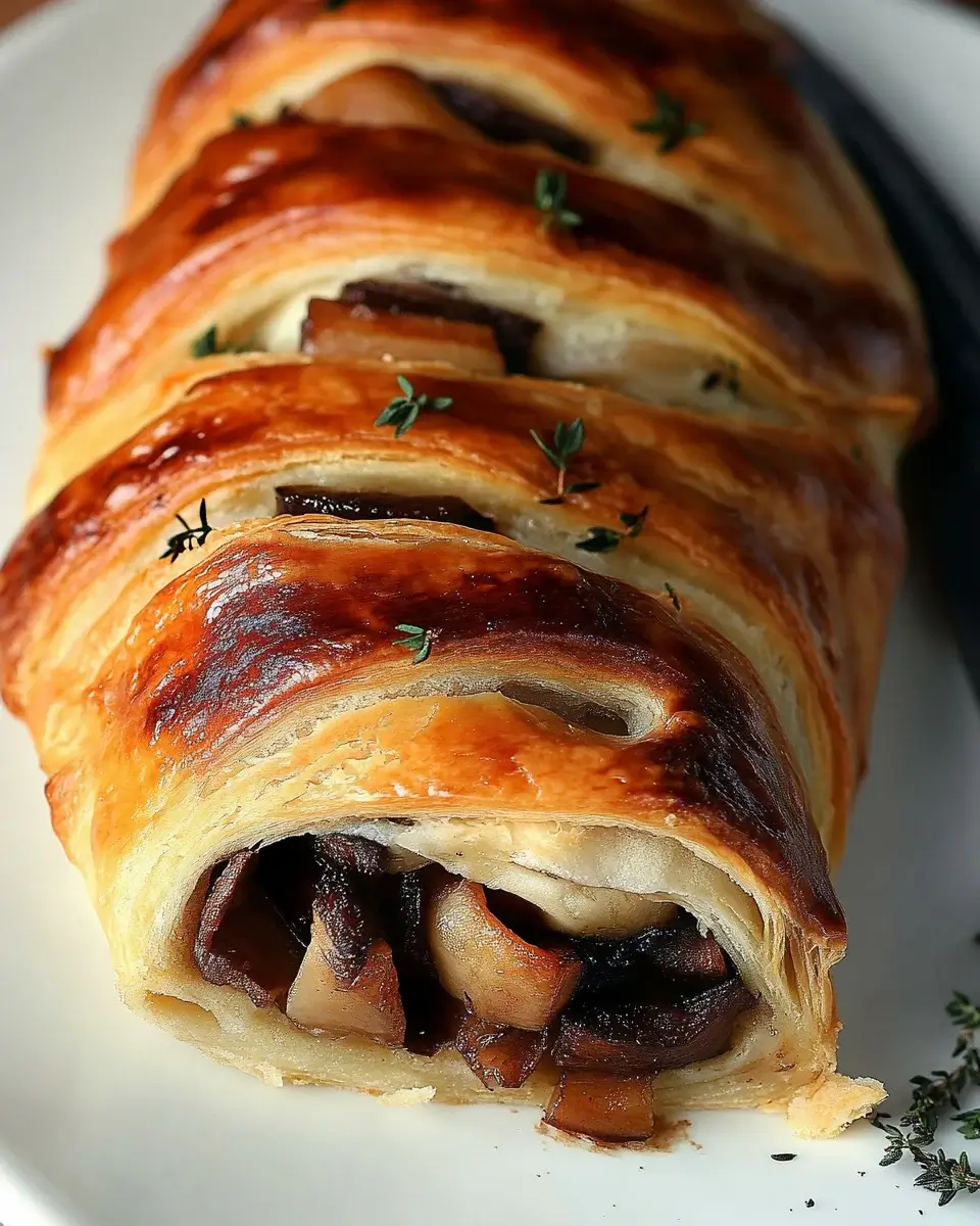 Mushroom & Gruyère Puff Pastry Braid: Leckeres Rezept!