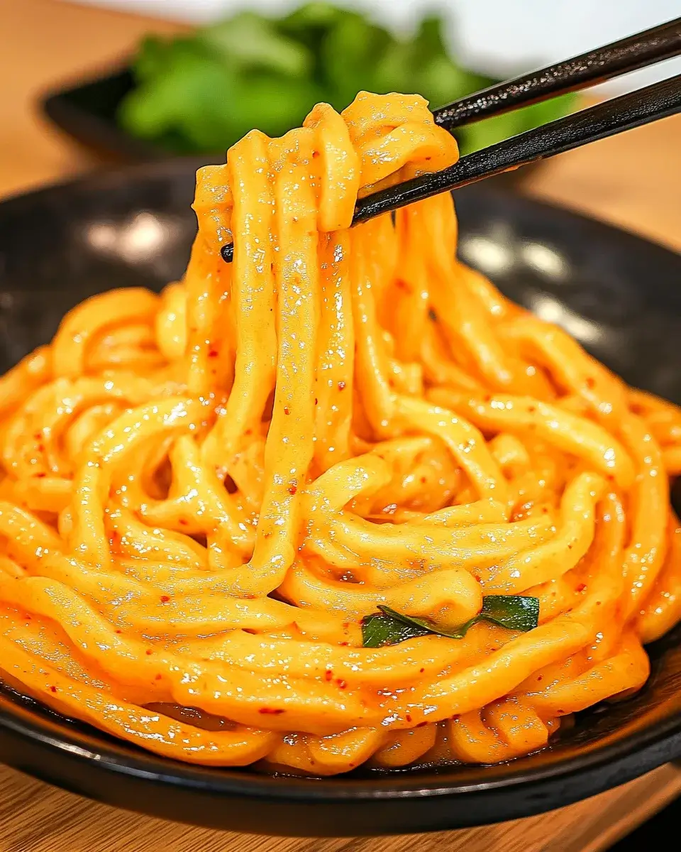 Creamy Gochujang Udon-Nudeln: Einfach und lecker!