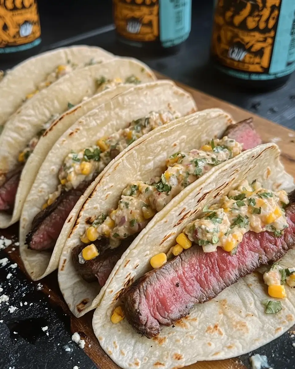 Grilled Steak Elote Tacos: Entdecken Sie das perfekte Rezept!