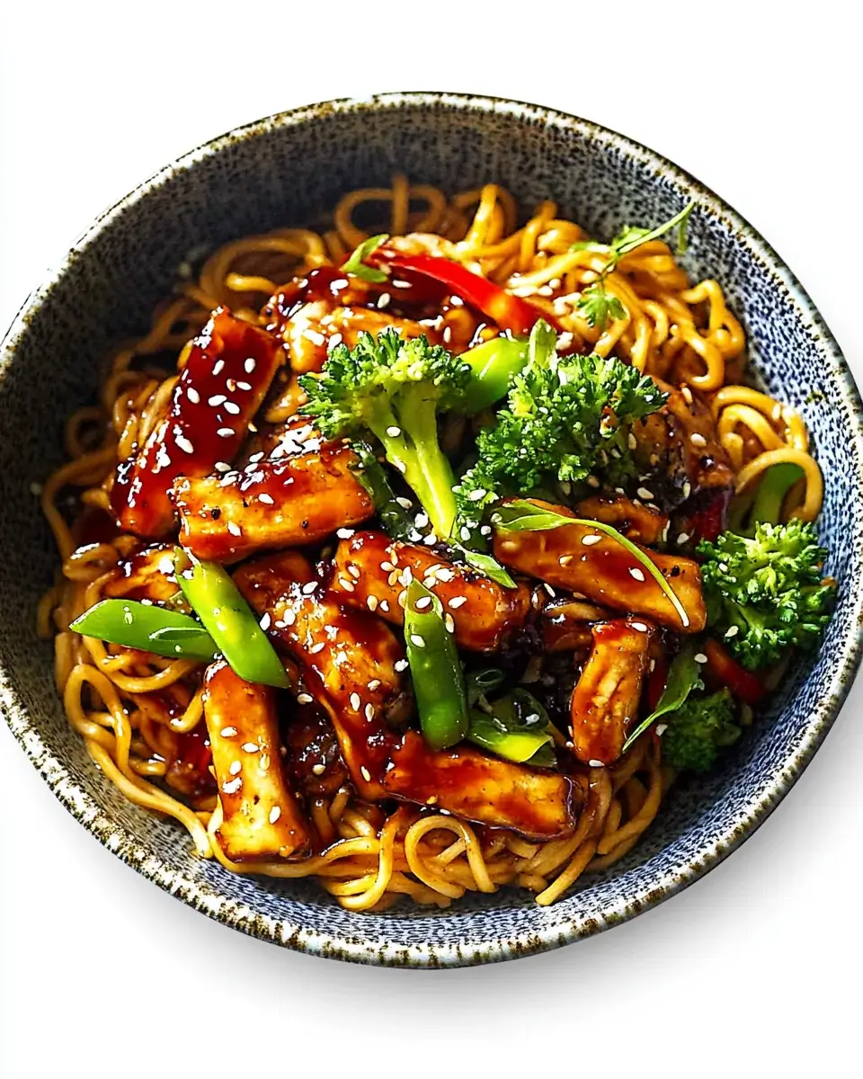 Hähnchen-Teriyaki-Nudeln: Ein köstliches Rezept entdecken!
