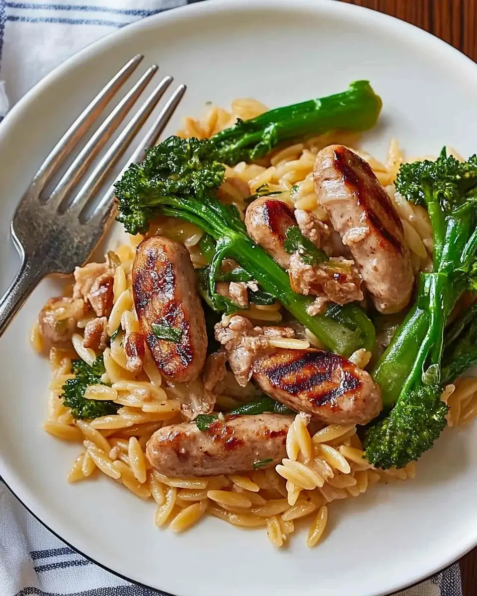 Chicken Sausage Broccoli Orzo: Ein einfaches Rezept genießen!