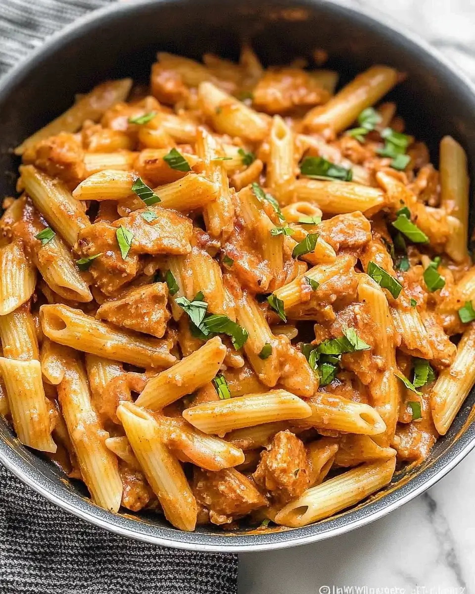 Cajun Cream Cheese Chicken Pasta Bake: Einfach lecker!