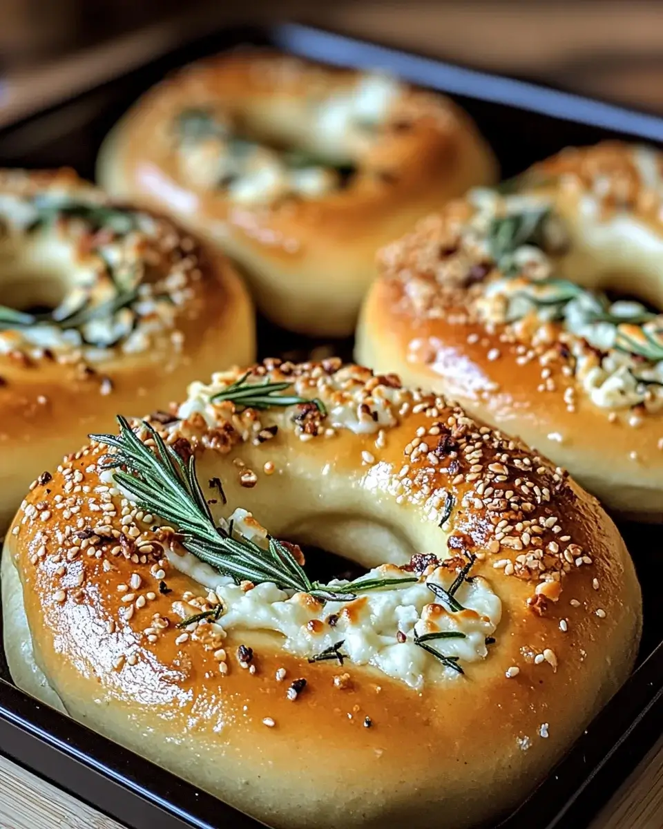 Mozzarella Stuffed Rosemary Parmesan Soft Pretzels genießen!