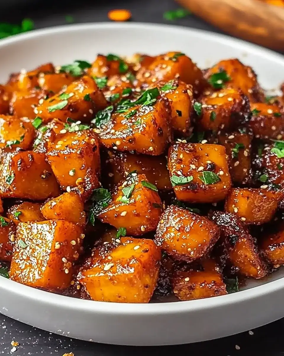 Honey Chili Smashed Sweet Potatoes: Ein einfaches Rezept!