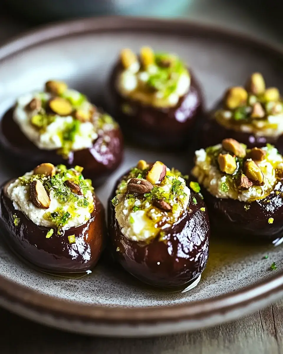Honey Pistachio Ricotta Stuffed Dates: Ein Genuss erleben!