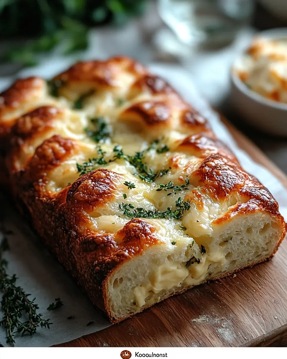 Käse-Kräuter-Knoblauchbrot: Schnell und lecker backen!