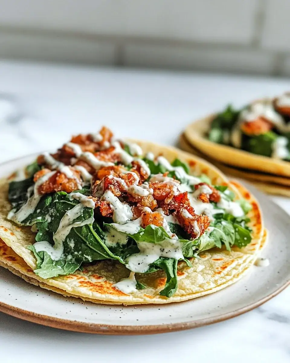 Smash Chicken Caesar Tacos: Entdecke dieses Rezept!