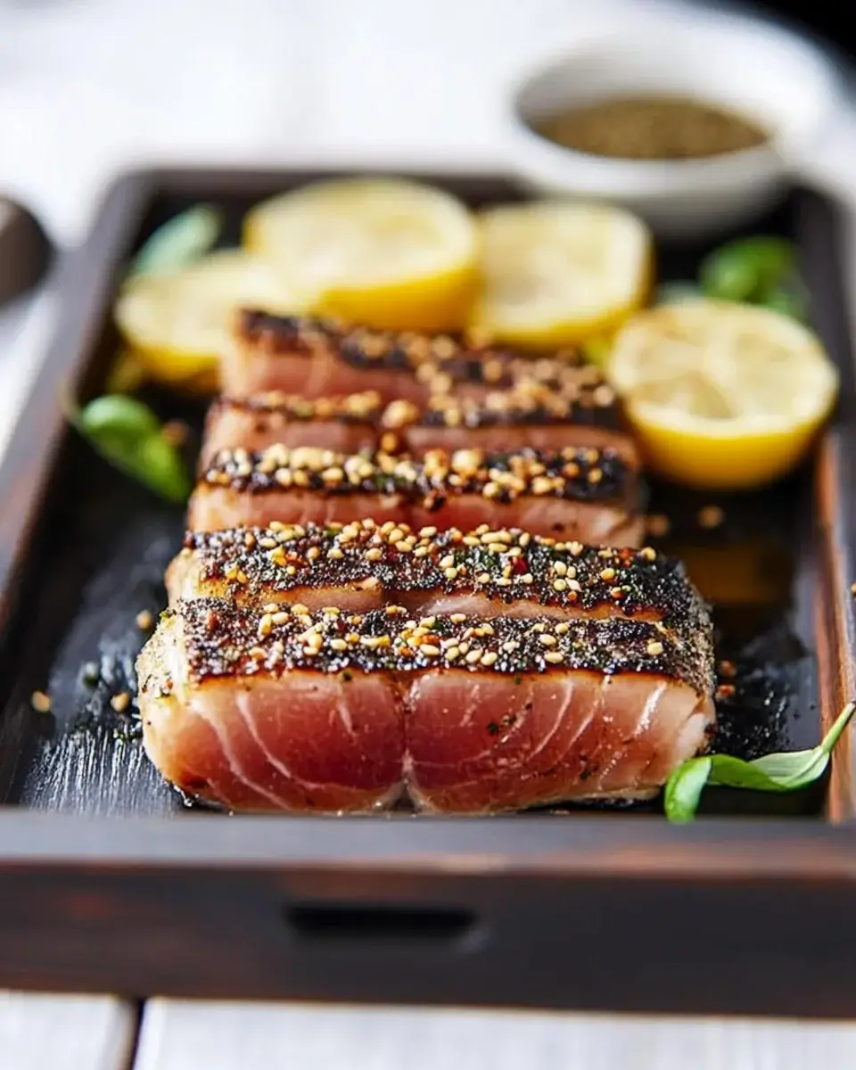 Seared Ahi Tuna: Ein köstliches Rezept für Feinschmecker!