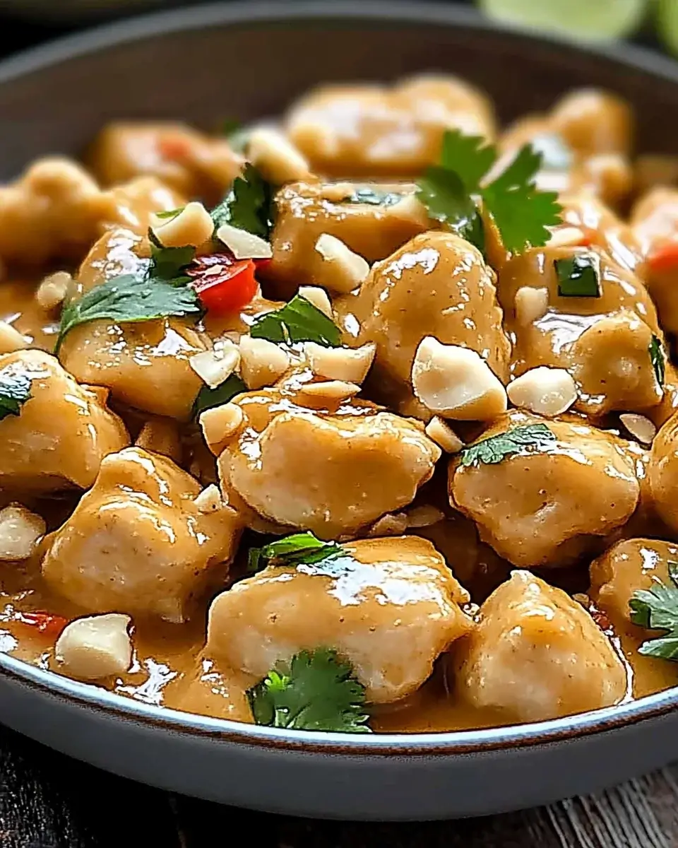 Thai Peanut Chicken: Ein köstliches Rezept entdecken!