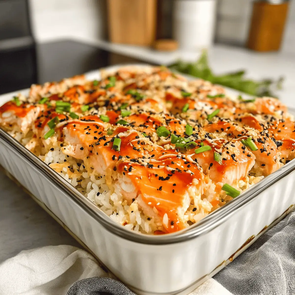 Sushi Auflauf mit Lachs – Einfach und köstlich