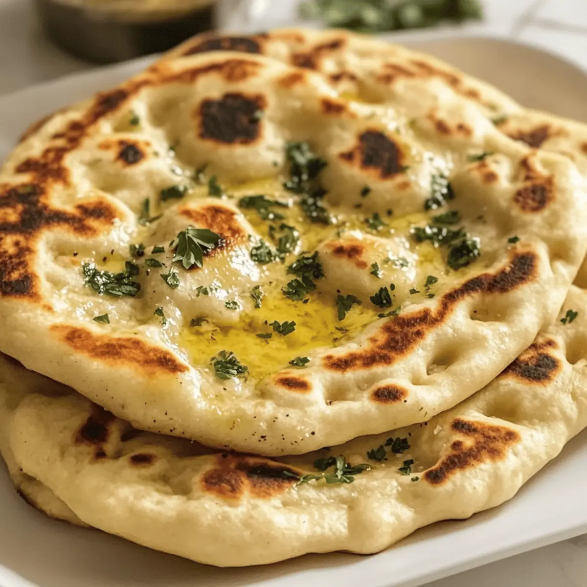 Köstliches Cottage Cheese Knoblauch Naan Rezept