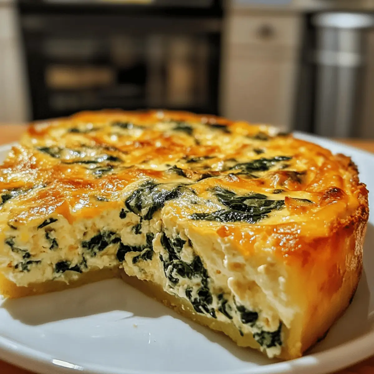Cottage Cheese Spinach Quiche ohne Boden – Gesund und Lecker