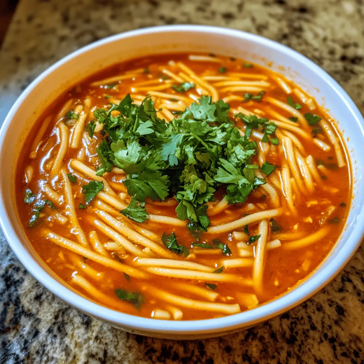Sopa de Fideo: Schnelle und authentische Suppe