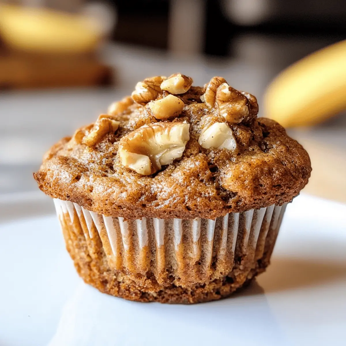 Gesunde Bananenmuffins mit griechischem Joghurt