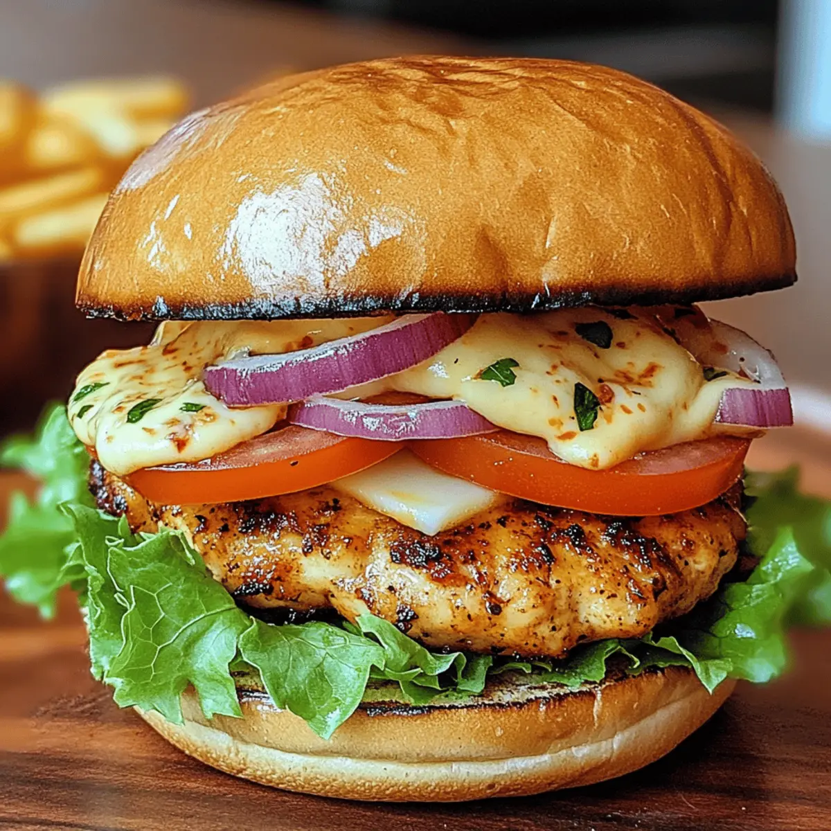 Spicy Chipotle Chicken Burger für das perfekte Abendessen