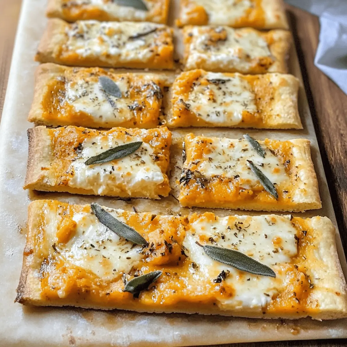 Kürbis Ricotta Fladenbrot für den Herbst