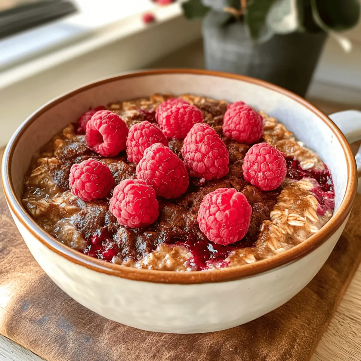 Vegane Baked Oats mit Himbeeren für den perfekten Start