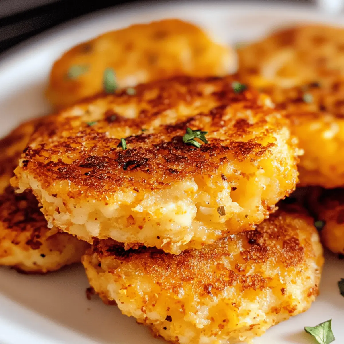 Krosse Blumenkohl-Hash Browns für den perfekten Snack