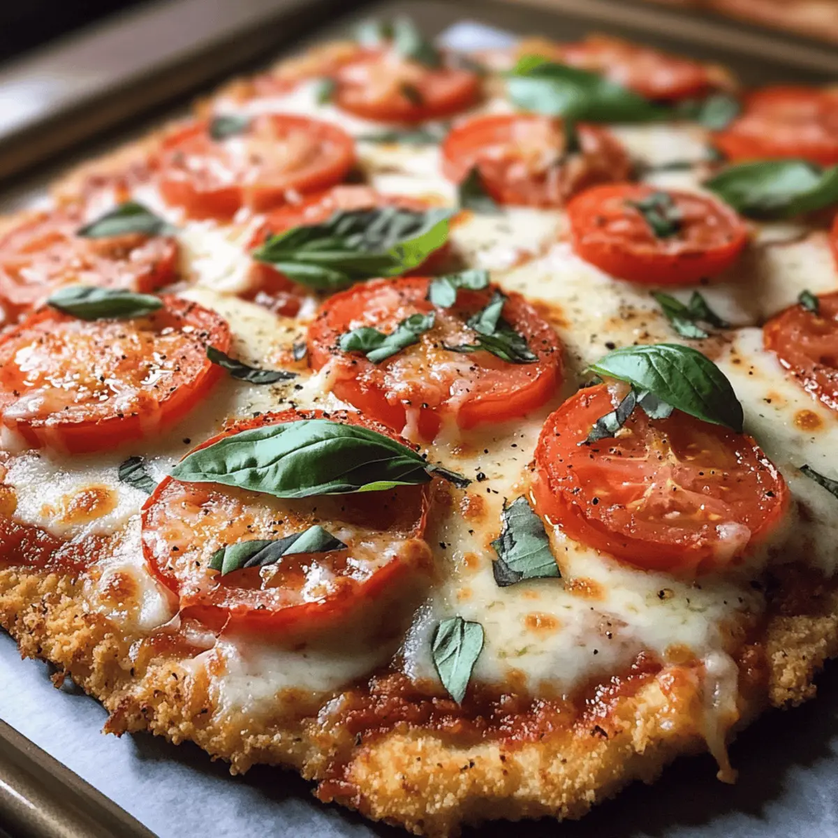 Hähnchenkrustenpizza für ein gesundes Vergnügen