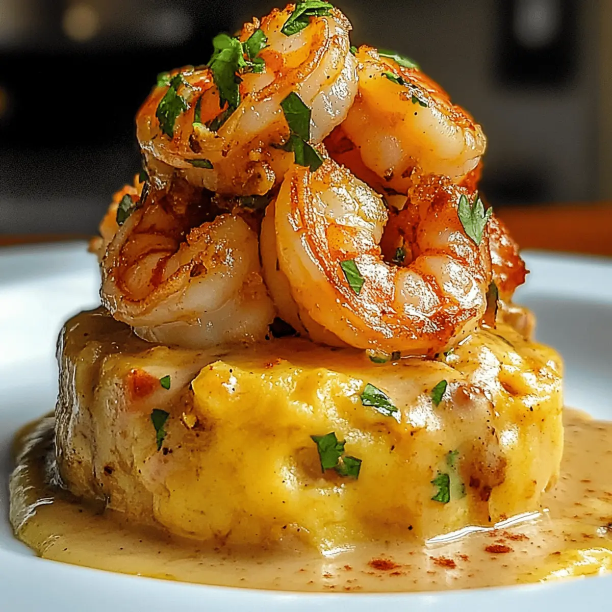 Knoblauch Garnelen Mofongo: Komfort aus Puerto Rico