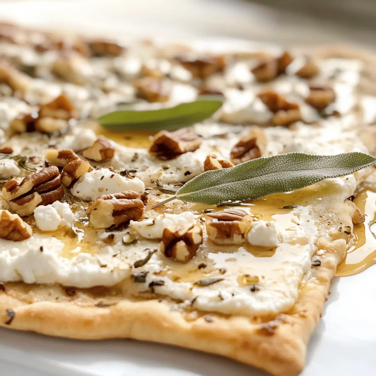 Gegrillte Honig-Ziegenkäse-Pizza schnell zubereitet