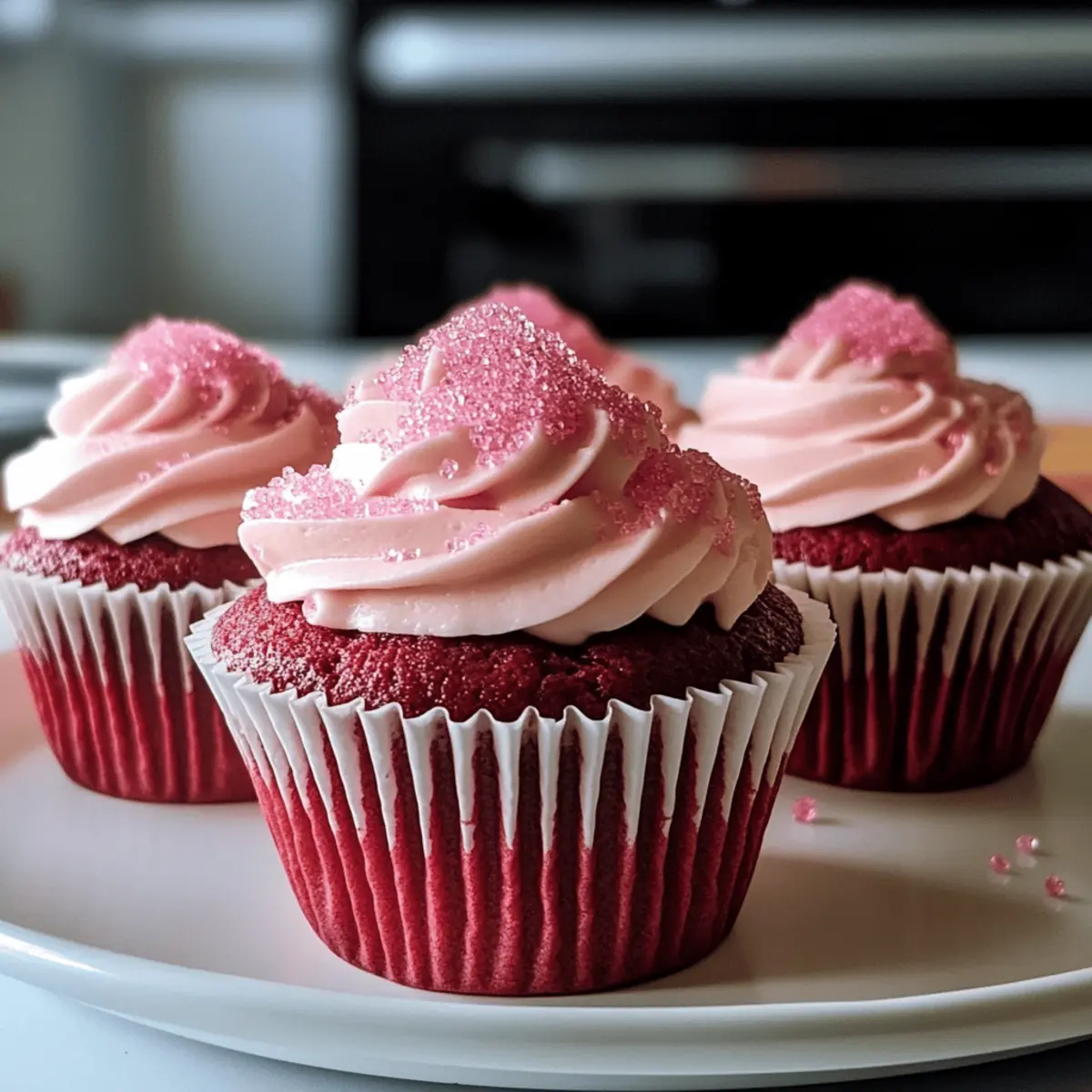 Pink Velvet Cupcakes mit Vanille Buttercreme