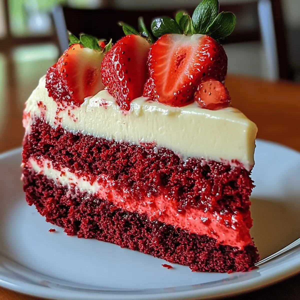 Erdbeer Red Velvet Cheesecake Traum