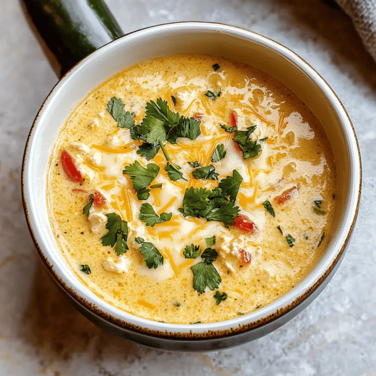 Cremige Chile Relleno Suppe für kalte Tage