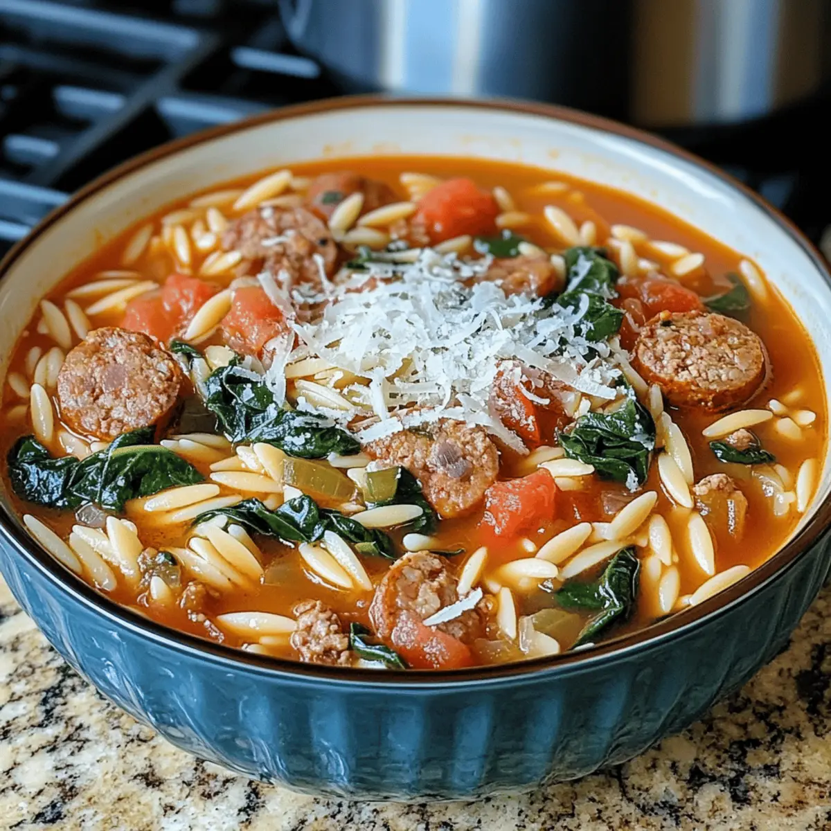Der Ausstoß: Herzhaftes Orzo-Suppe-Rezept
