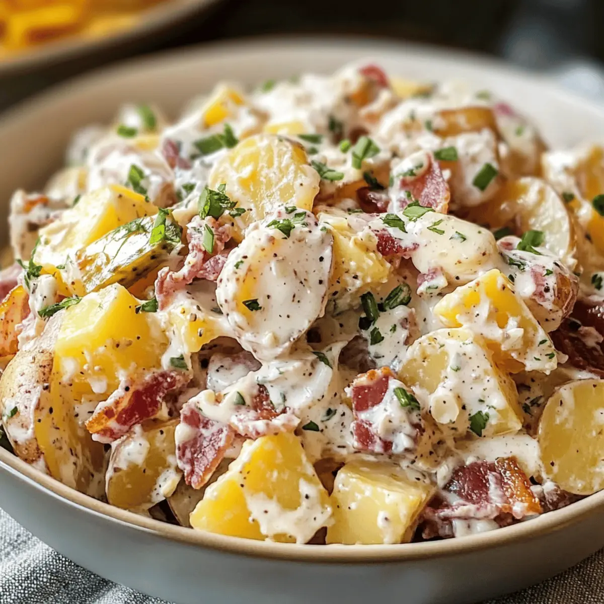 Der Ausgang: Cremiger Steakhouse Kartoffelsalat