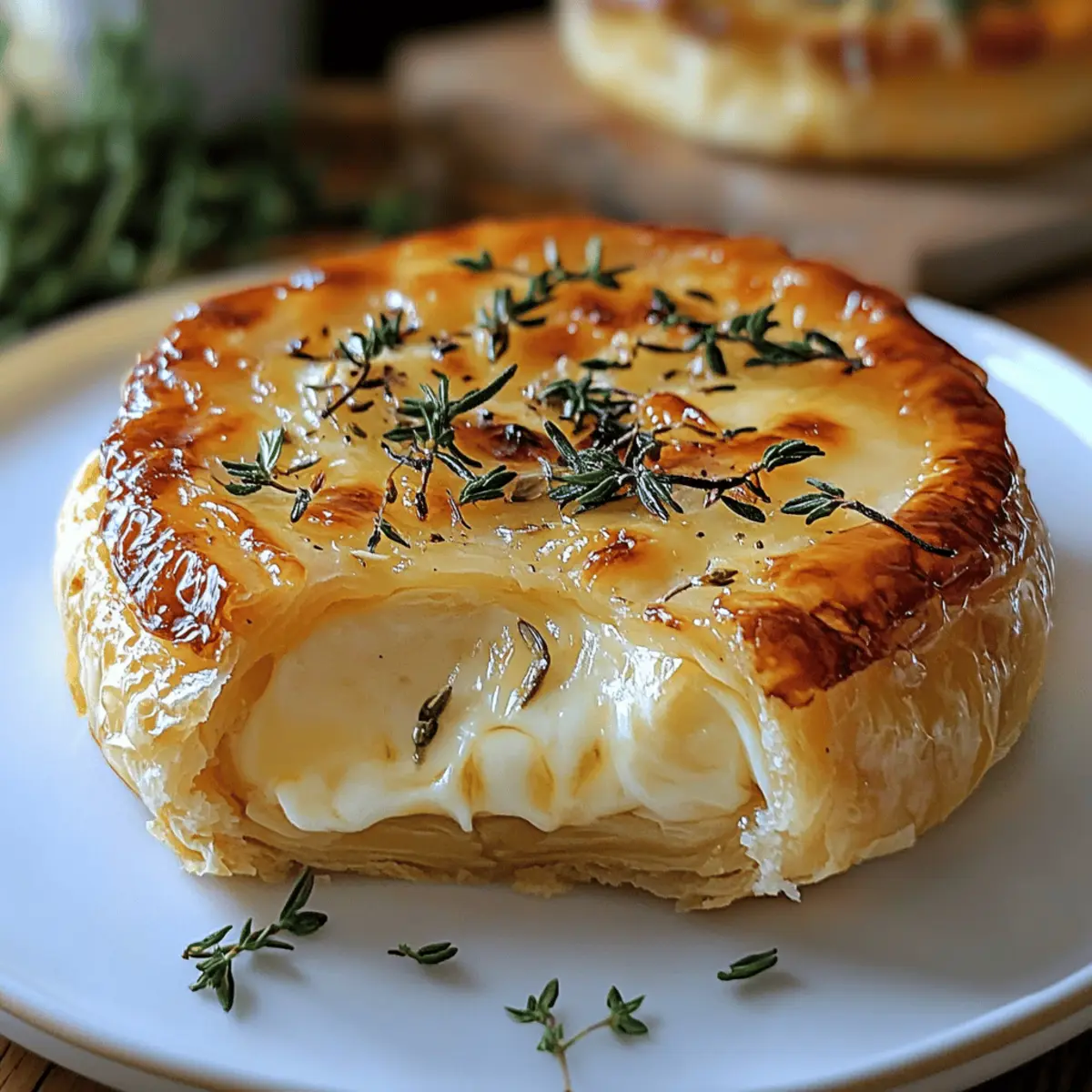 Baked Brie mit Knoblauch und Kräutern