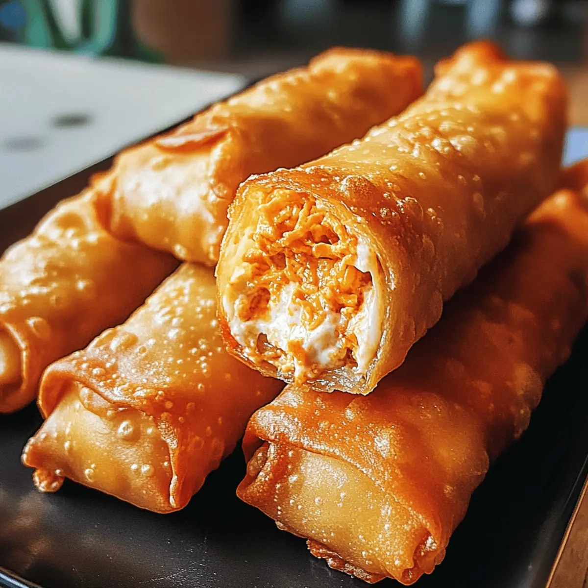 Crispy Buffalo Chicken Dip Eirollen für jeden Anlass