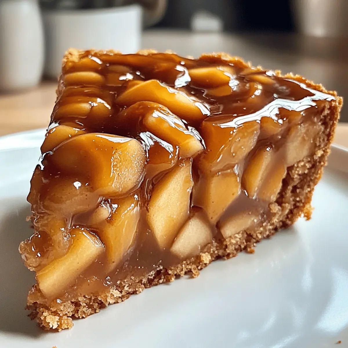 Schwedischer Apfelkuchen mit Karamellglasur
