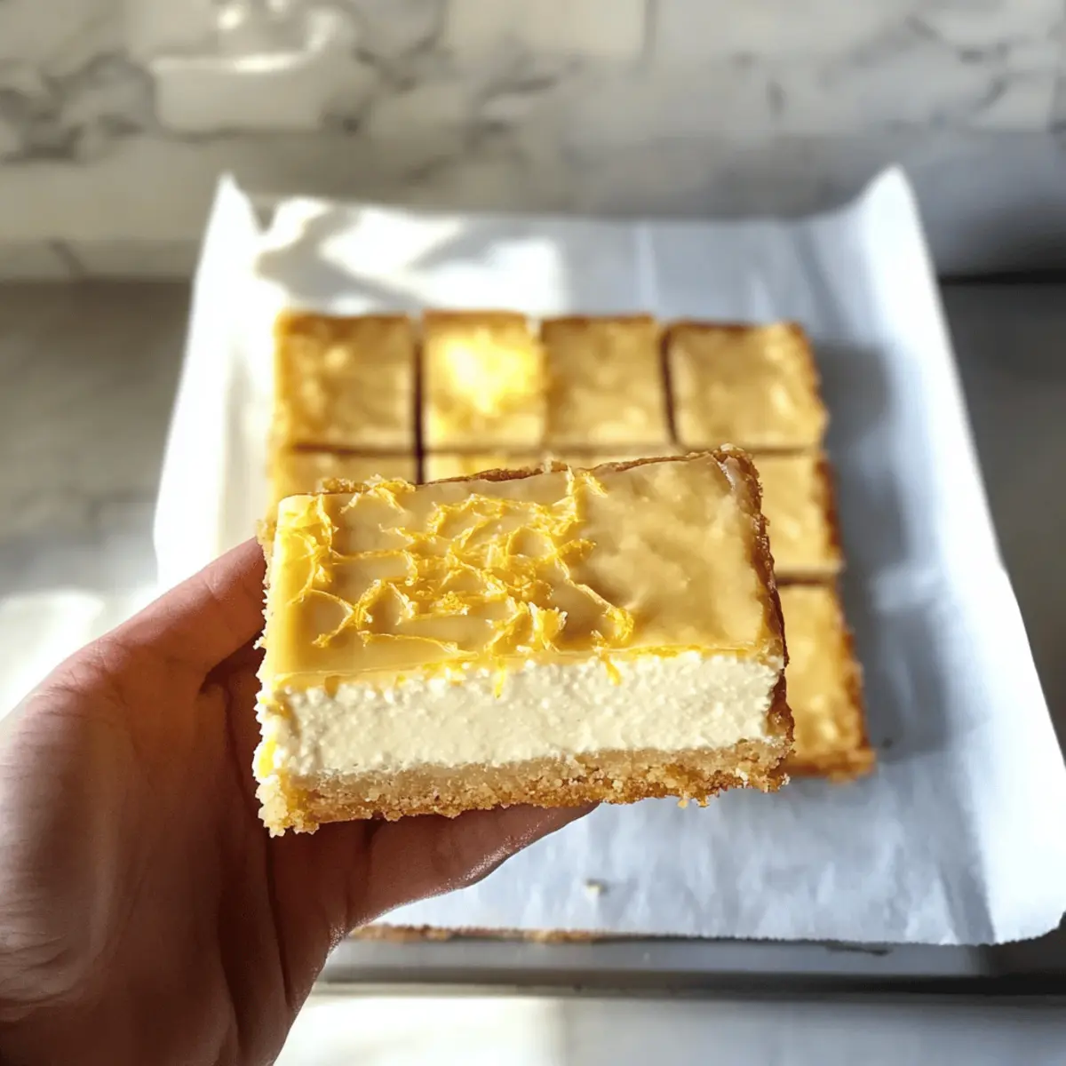 Gesunde Zitronen Quark Riegel