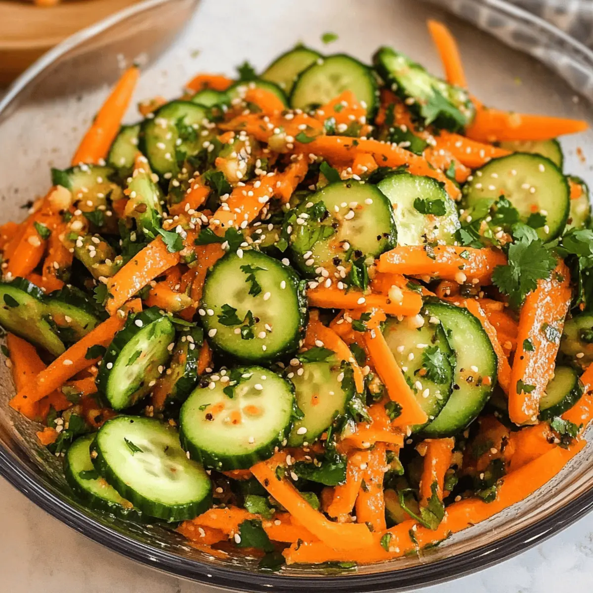 Cremiger Dressing für Gurken-Möhrensalat