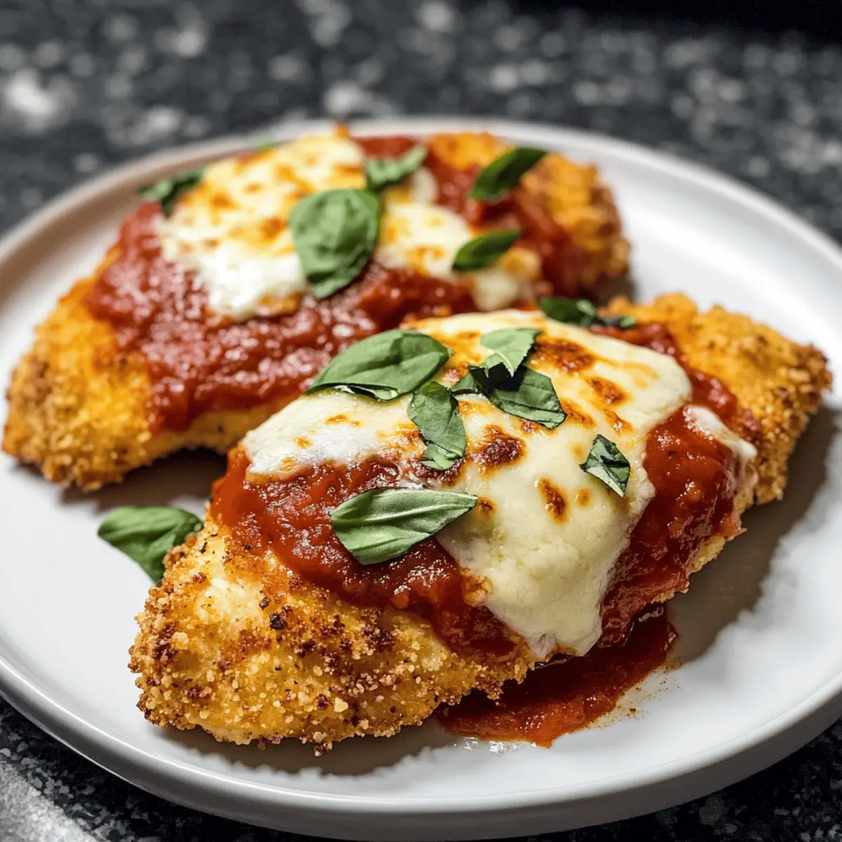 Krosse Air Fryer Chicken Parmesan in 30 Minuten