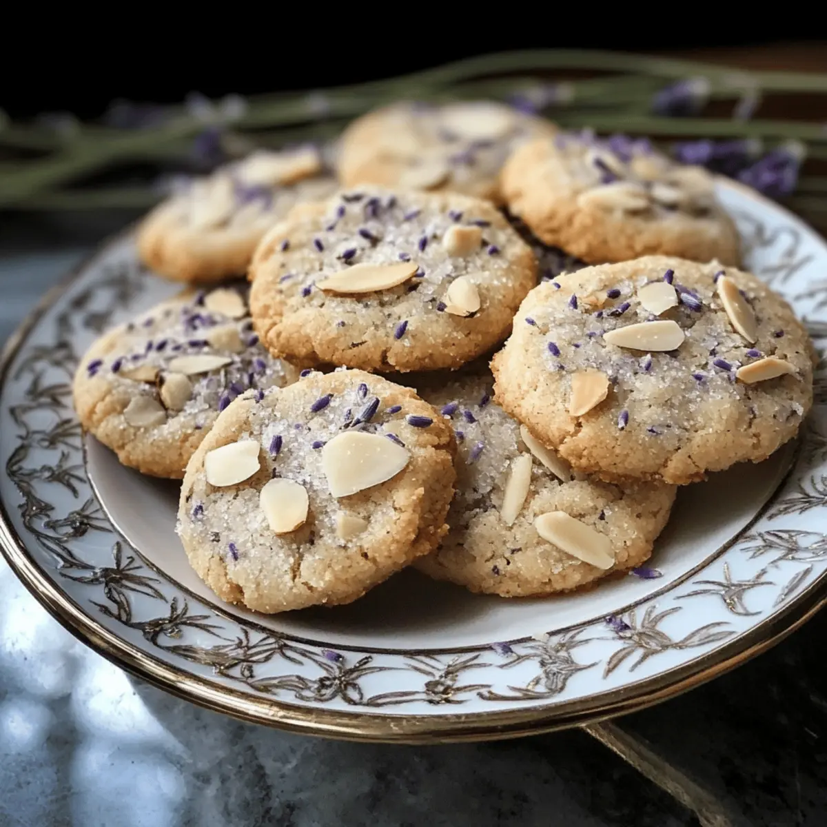Almond Lavender Butter Cookies für besondere Momente