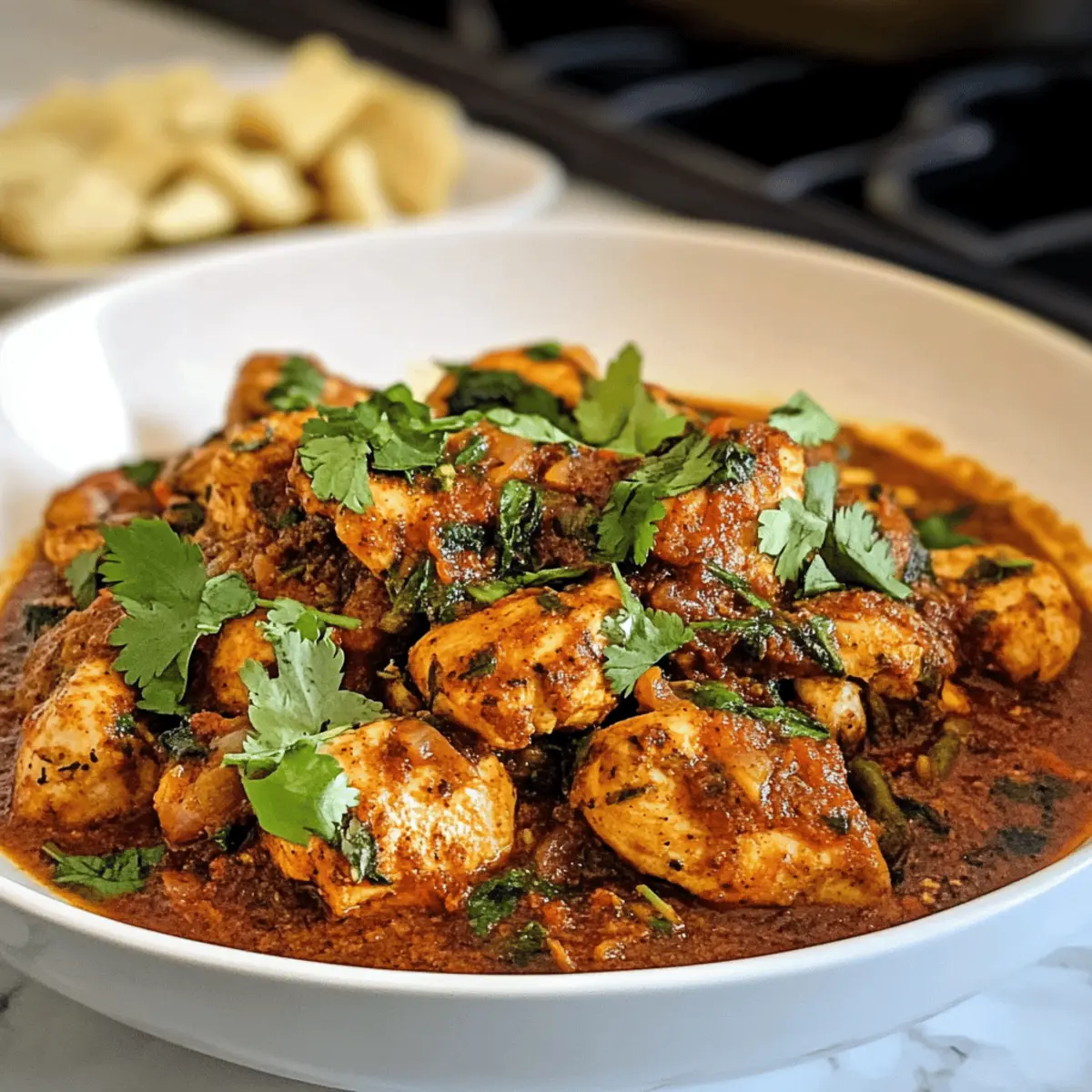 Kadai Chicken: Würziger indischer Pfannengericht
