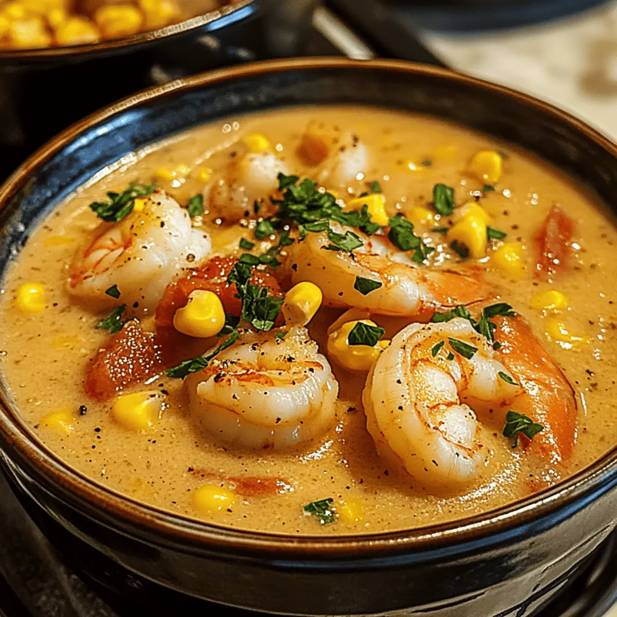 Der Ausgang der New Orleans Shrimp-Bisque