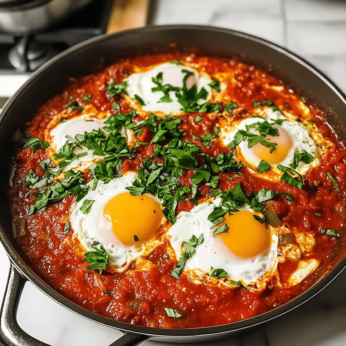 Der Ausgang: Einfache Shakshuka für Genießer