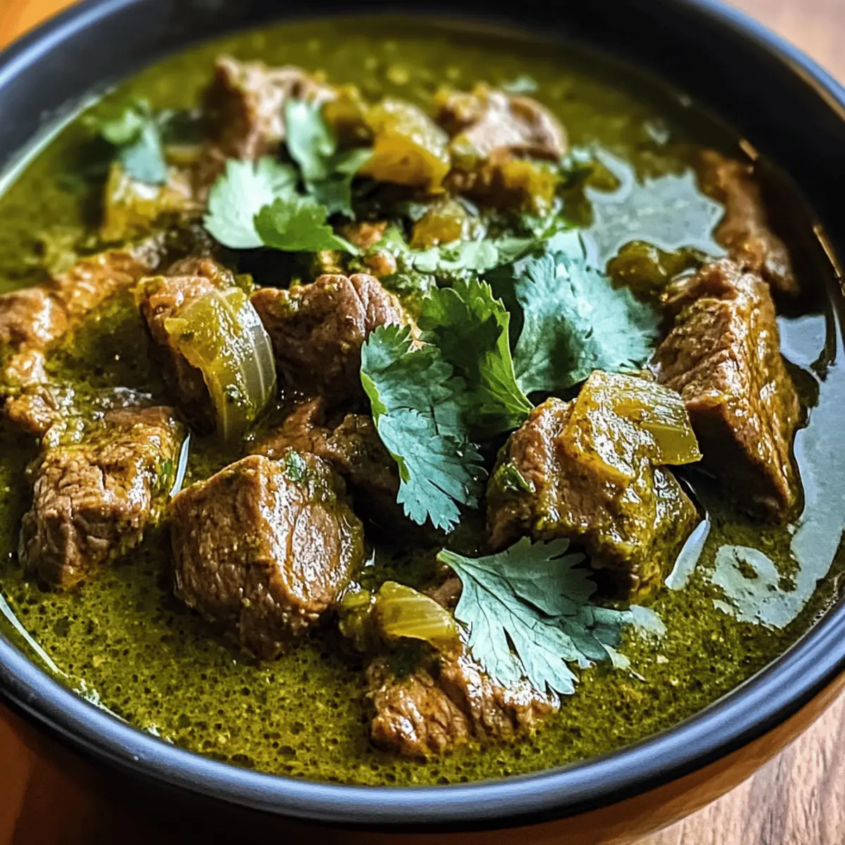 Mexikanisches Rindfleisch Chile Verde Rezept