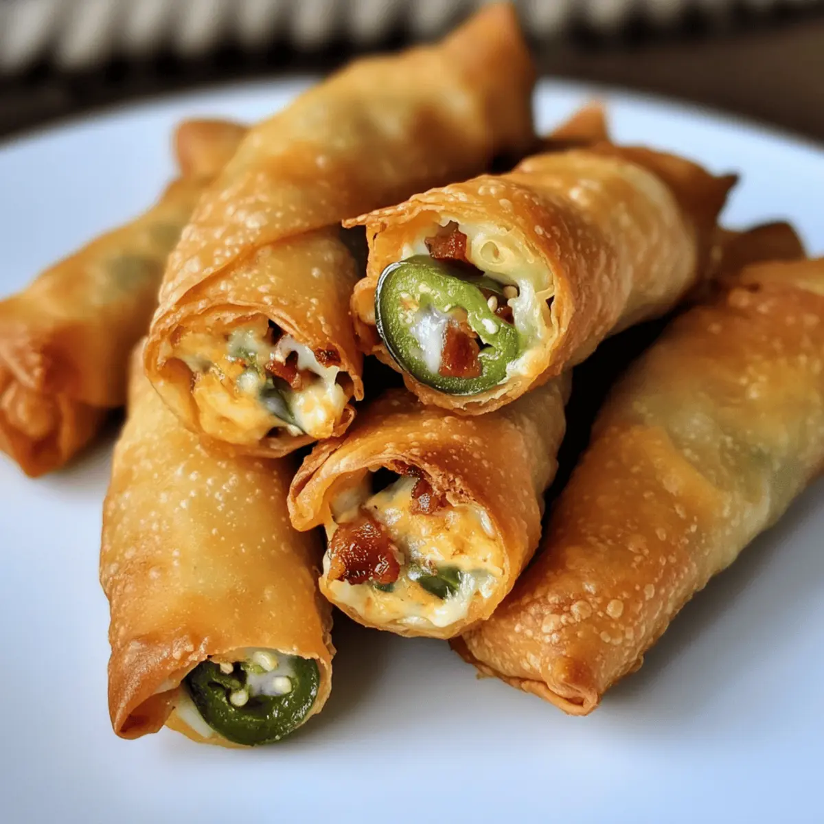 Mini Jalapeno Popper Eirollen für den perfekten Snack