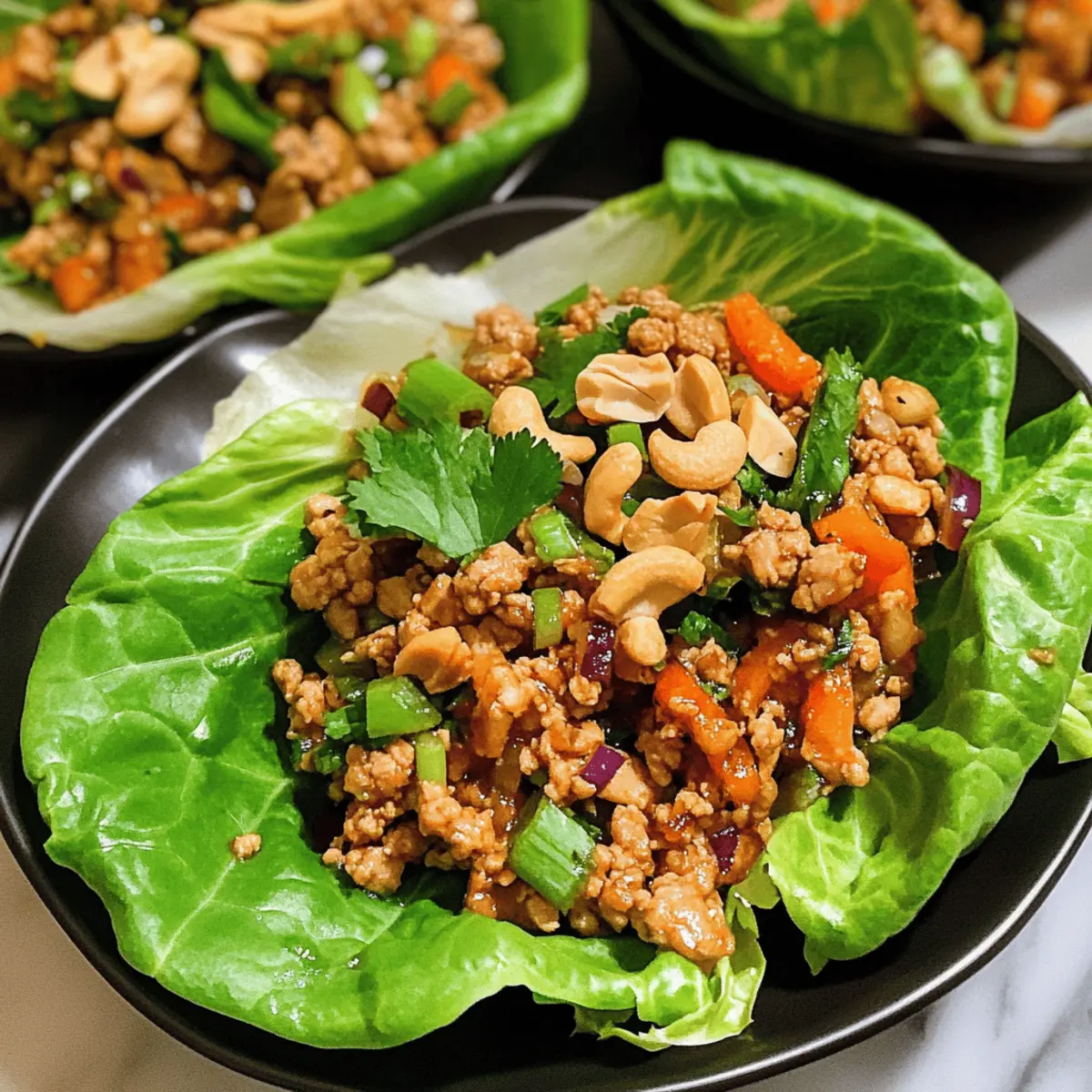 Thai Hähnchen Salat Wraps unter 200 Kalorien